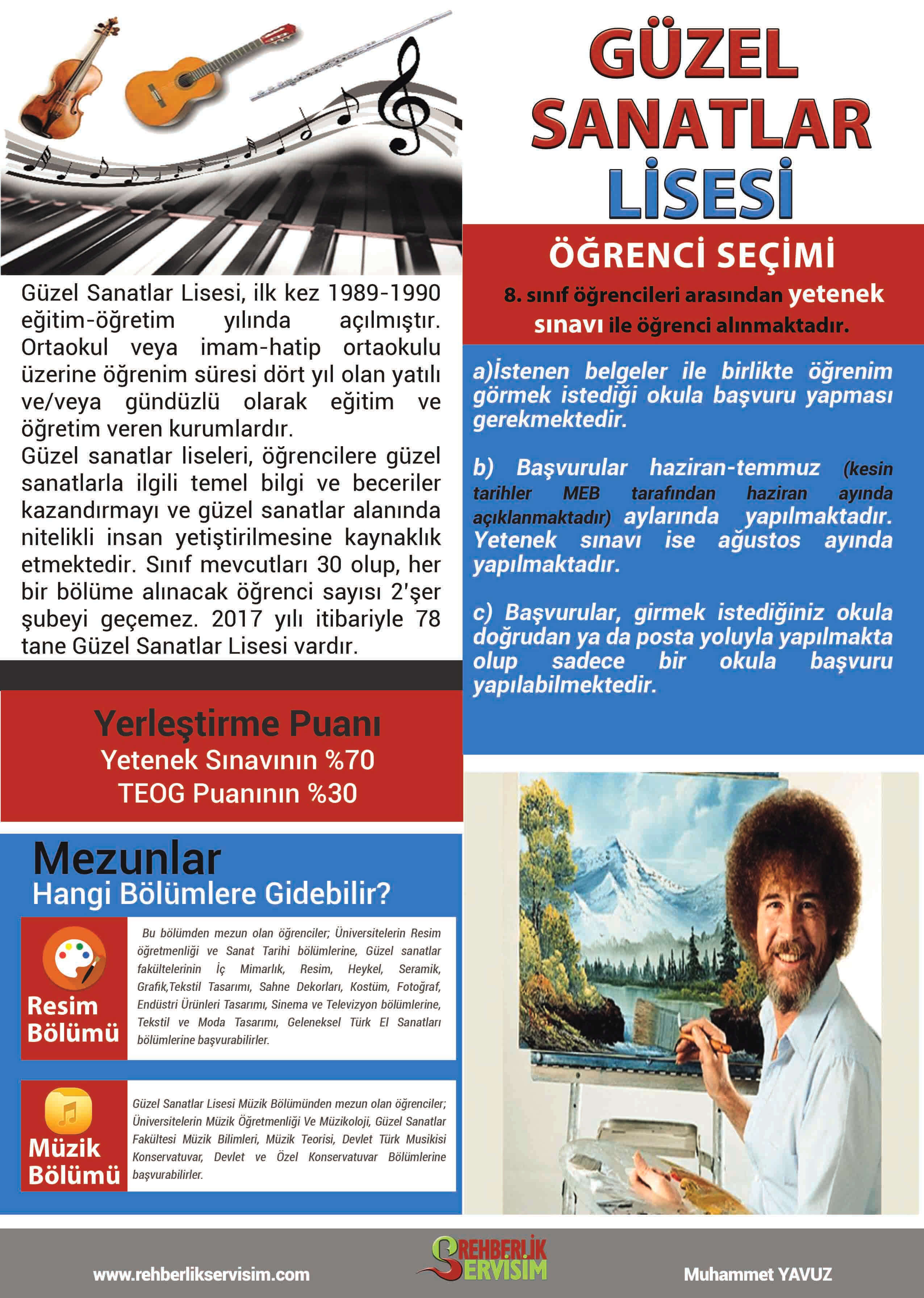 GÜZEL SANATLAR LİSESİ | REHBERLİK SERVİSİM